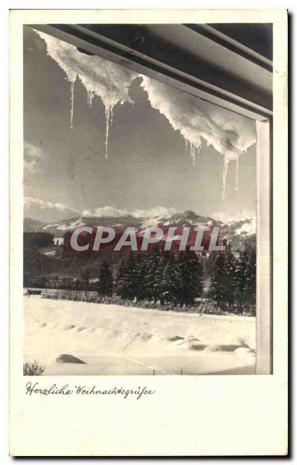 CPA Fantaisie Paysage sous la neige