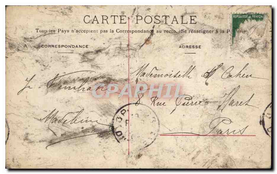 CPA Fantaisie Femme — Rückseite