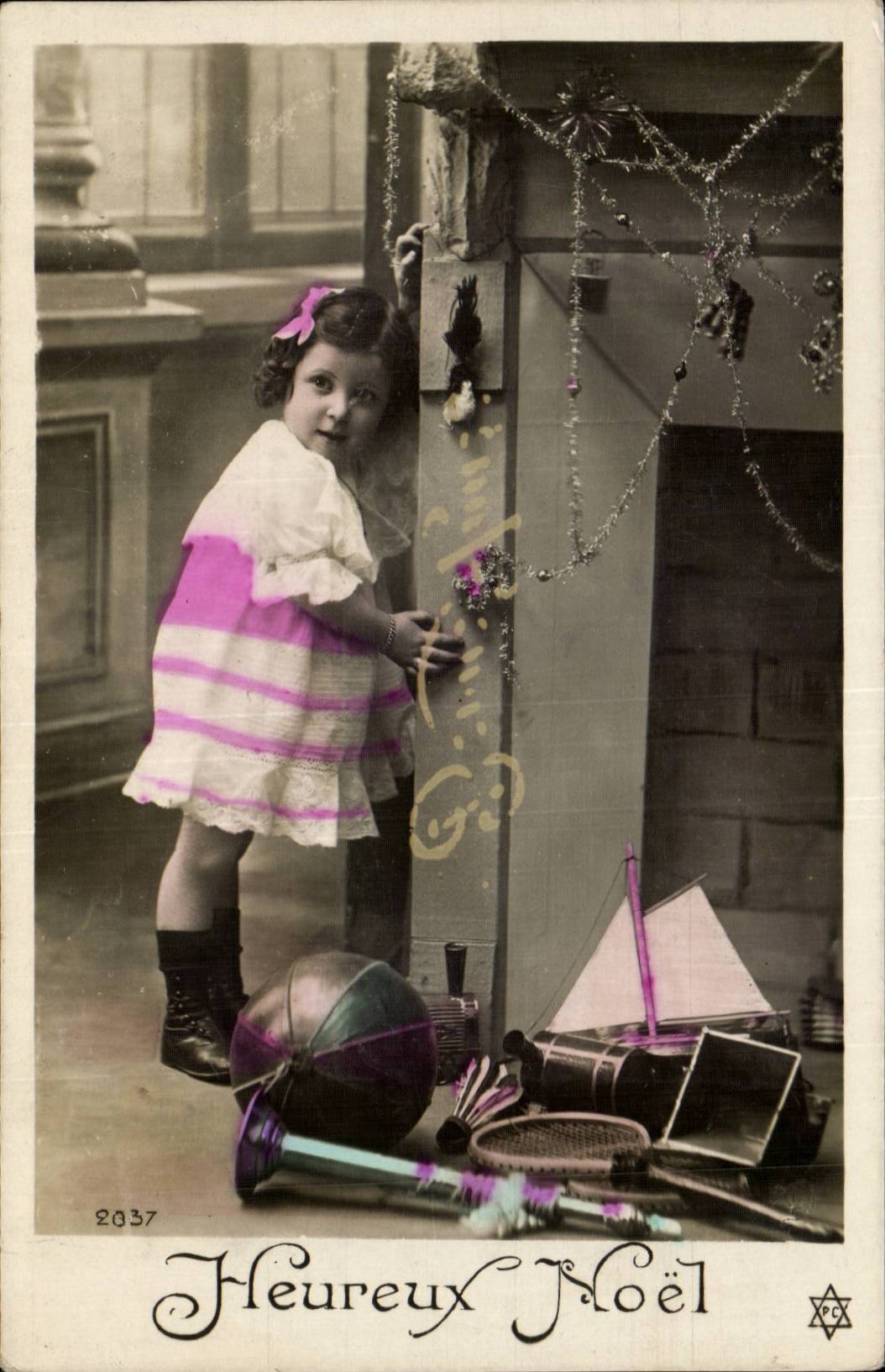 CPA Fantaisie Enfant Heureux Noel Christmas