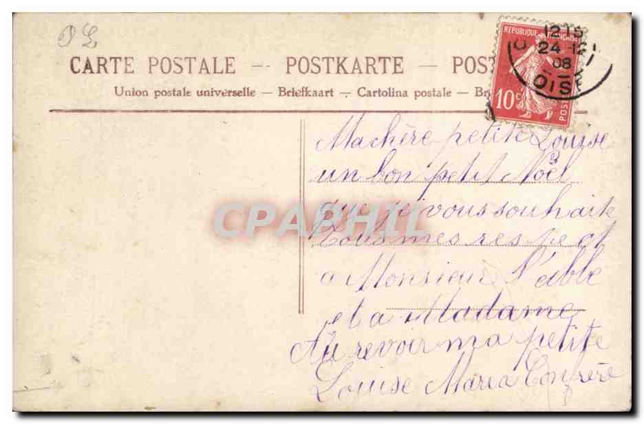 CPA Fantaisie Enfant Heureux Noel Christmas — Rückseite