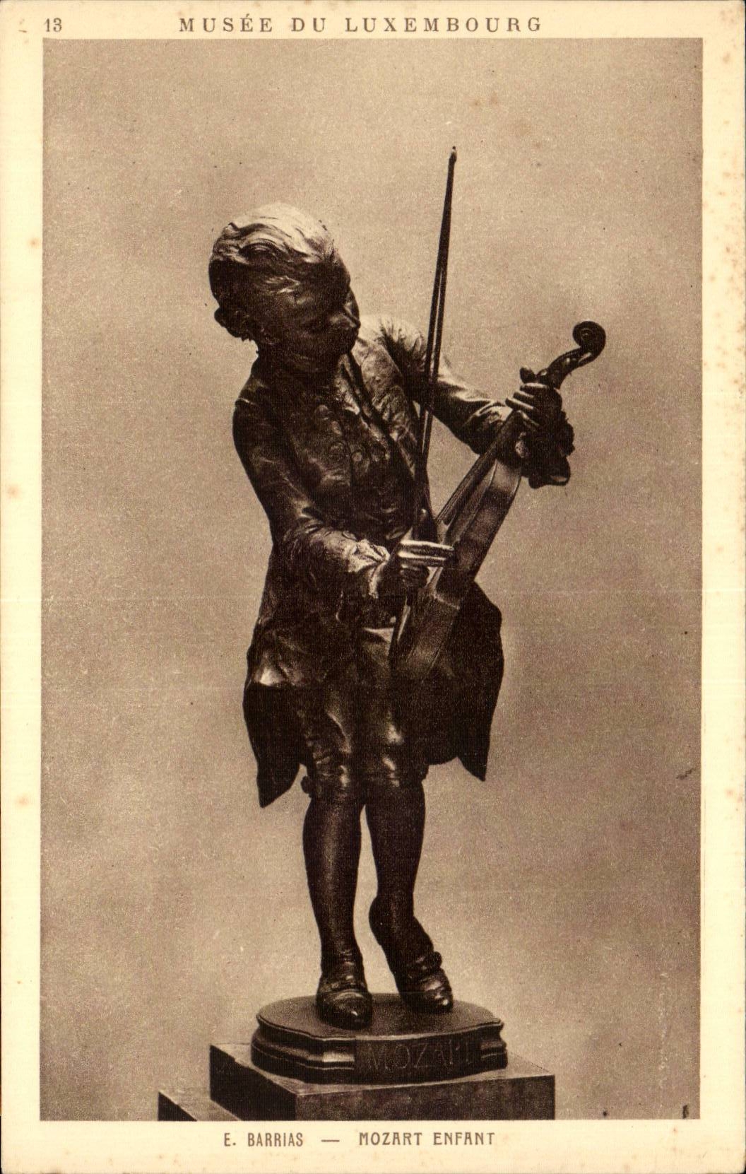 Statue de Mozart enfant — Musée du Luxembourg — E. Barrias