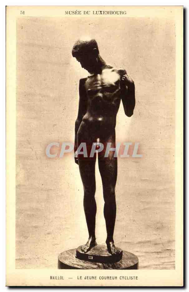 CPA Paris Musee du Luxembourg Maillol le jeuen coureur cycliste cycling velo cycle