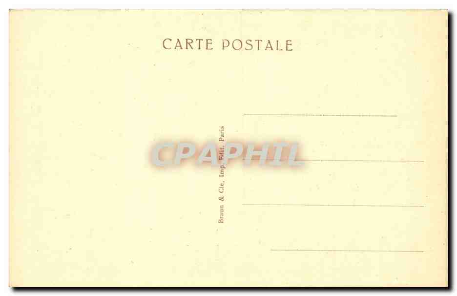 Buste florentin — Musée du Louvre — Braun & Cie, Imp. Edit. Paris — Verso