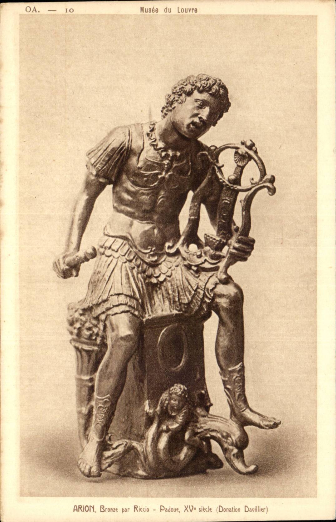 Arion — Statue en bronze par Riccio, XVème siècle — Musée du Louvre (Donation Davillier)