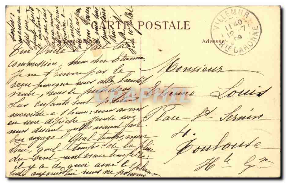 CPA Les pestiferes de Jaffa Napoleon — Verso