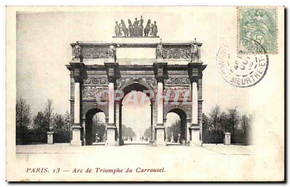 Paris CPA Arc de triomphe du carrousel 