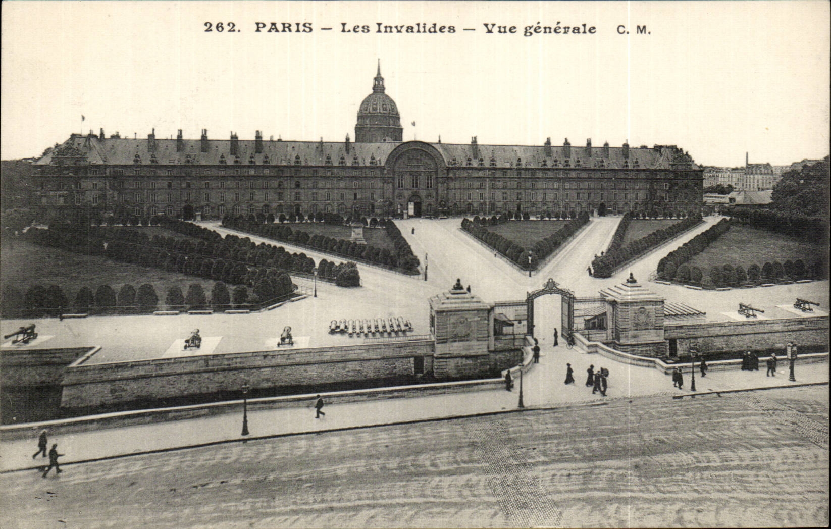 Paris CPA Les invalides Vue generale
