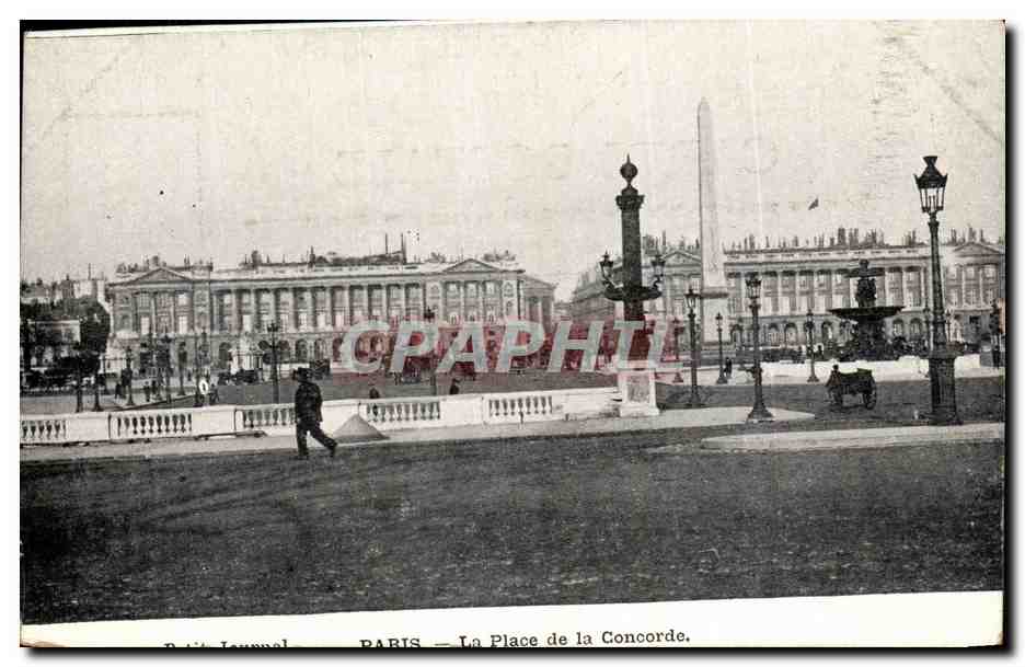 Paris CPA La place de la Concorde