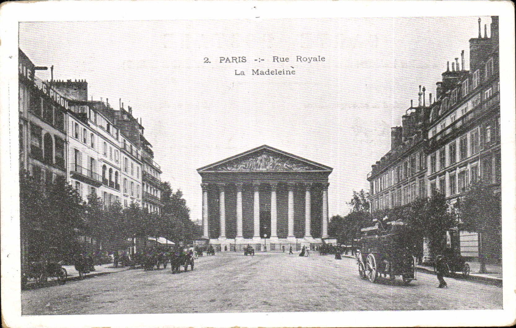 Paris CPA Rue Royale La madeleine