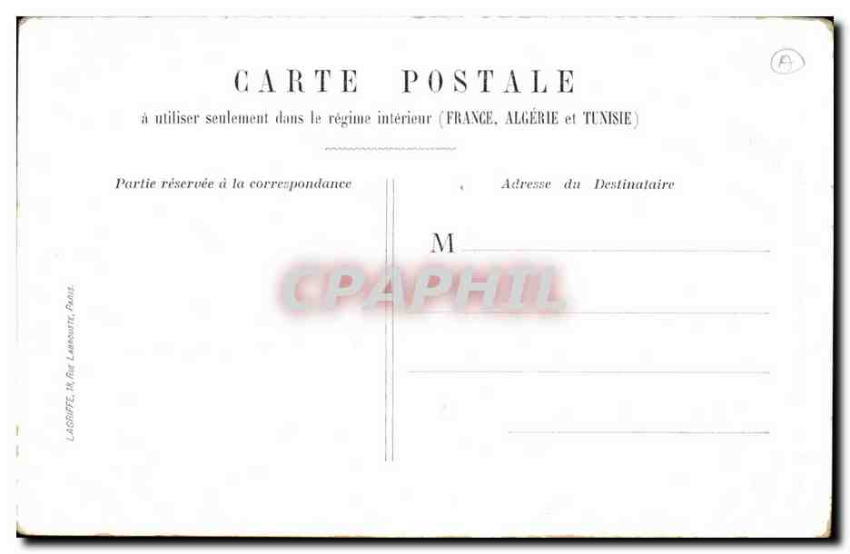 Paris CPA Rue Royale La madeleine — Verso