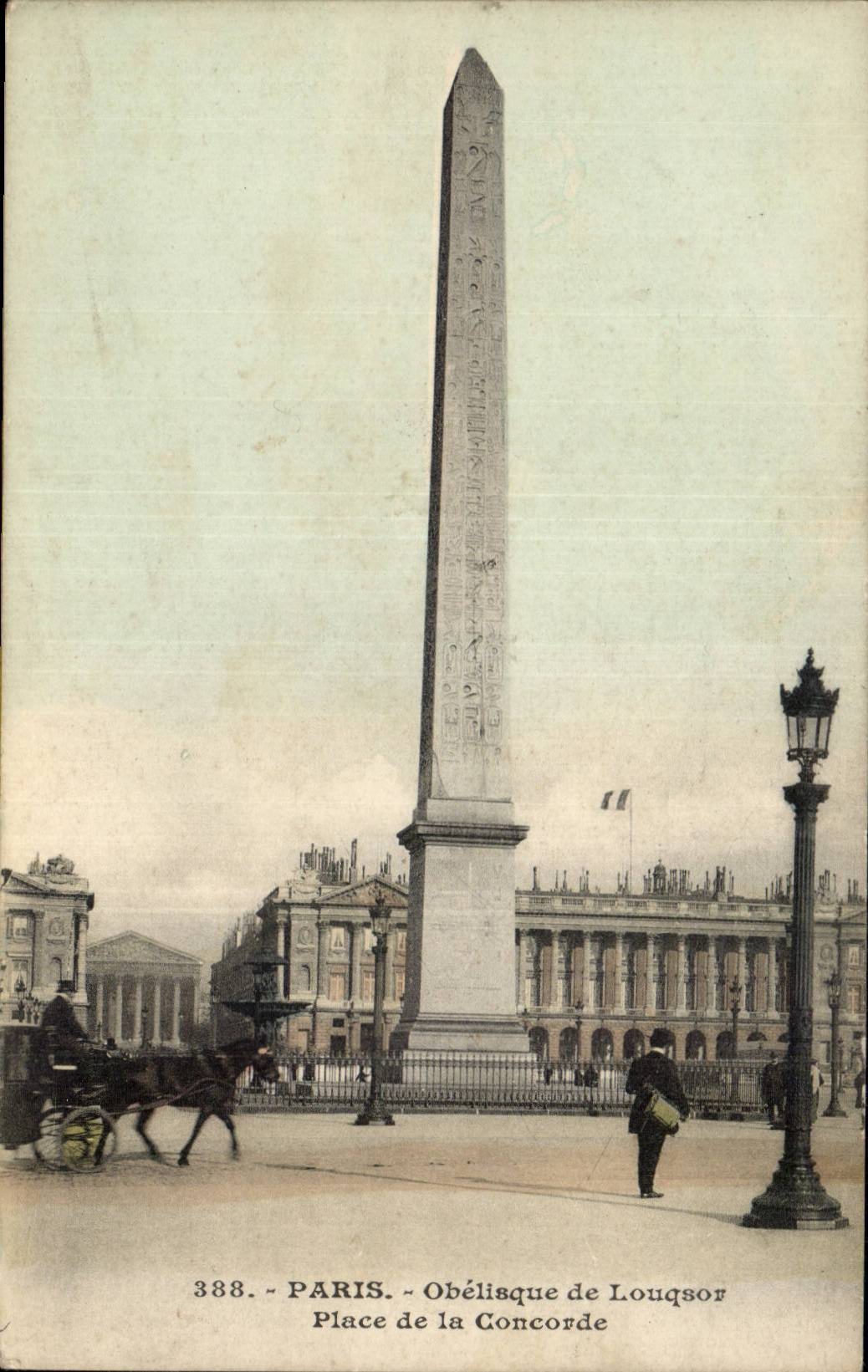 Paris CPA Obelisque de Louqsor Place de la Concorde