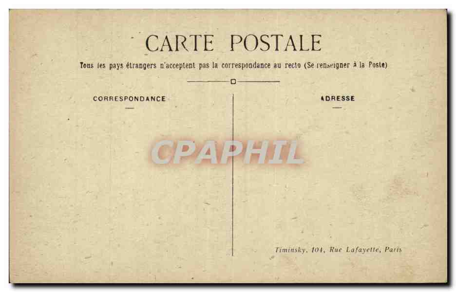 Paris CPA La Madeleine — Rückseite