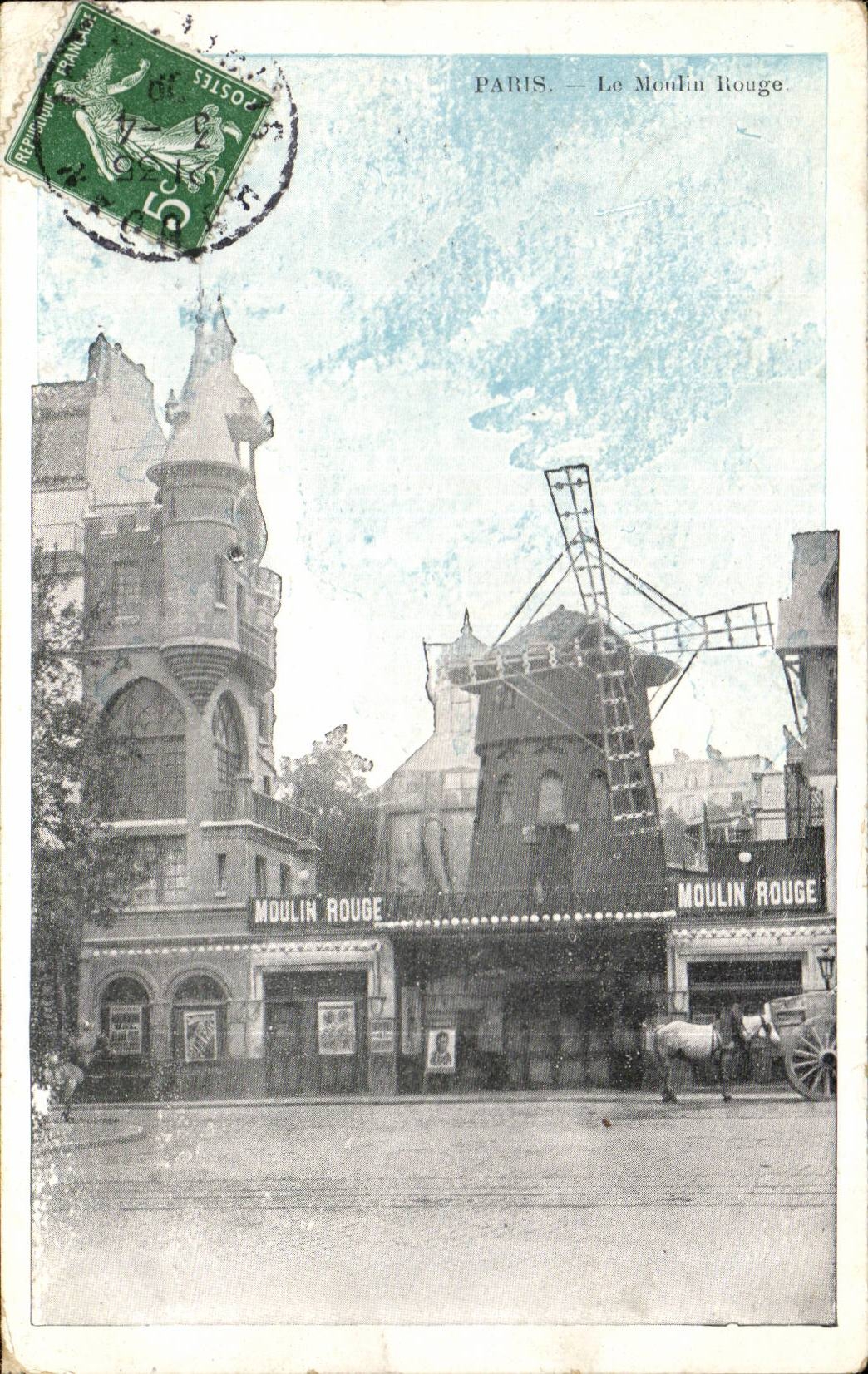Paris CPA Le Moulin rouge ( redmill )