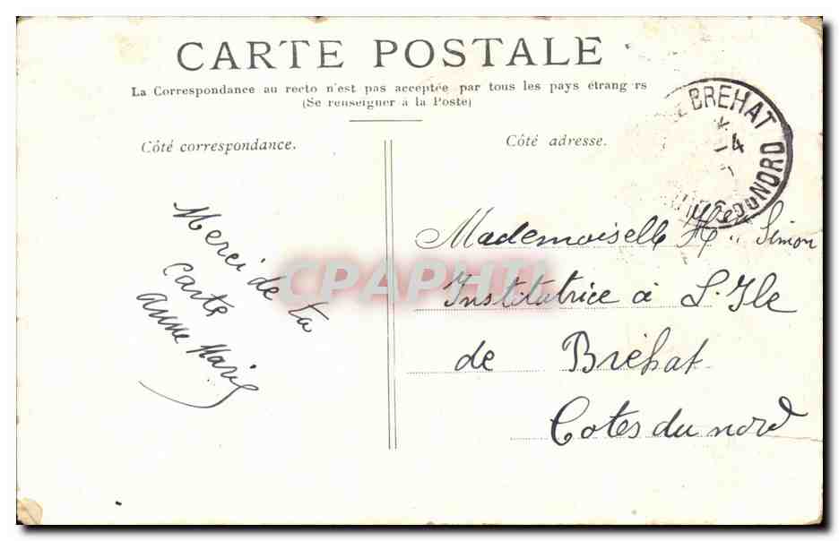 Paris CPA Le pont Alexandre III — Verso
