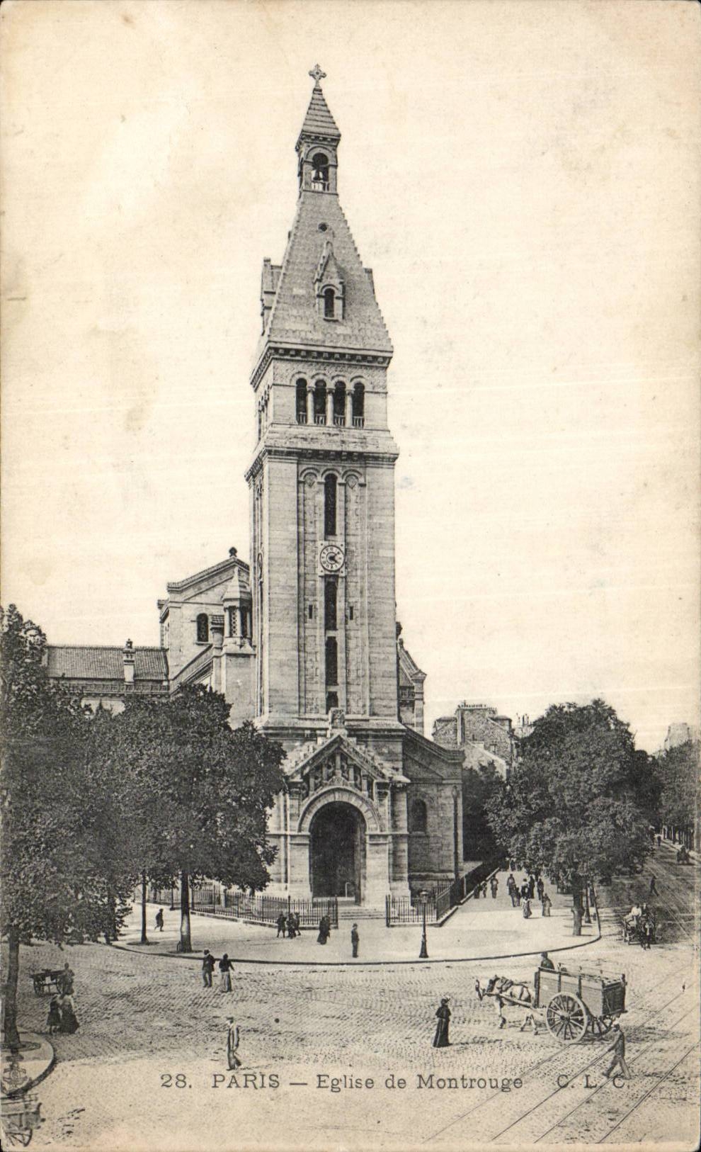 CPA Paris Eglise de Montrouge