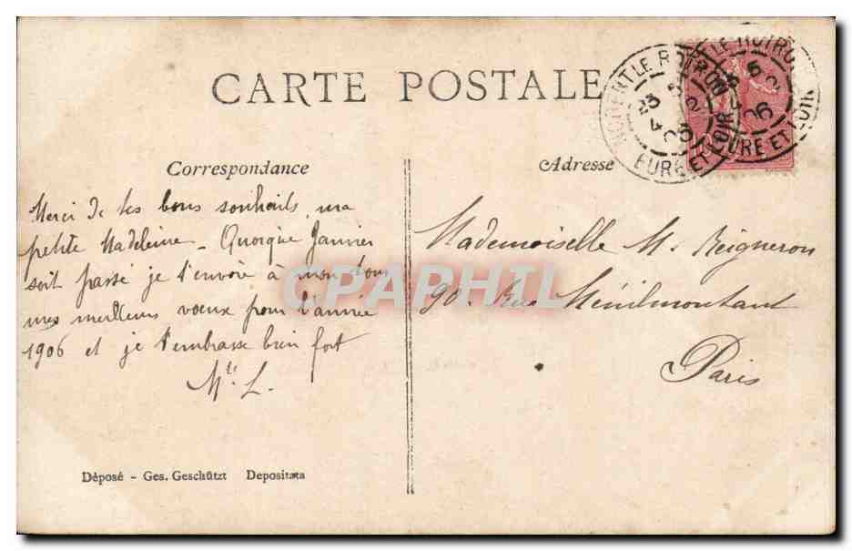 CPA Fantaisie Enfant — Rückseite