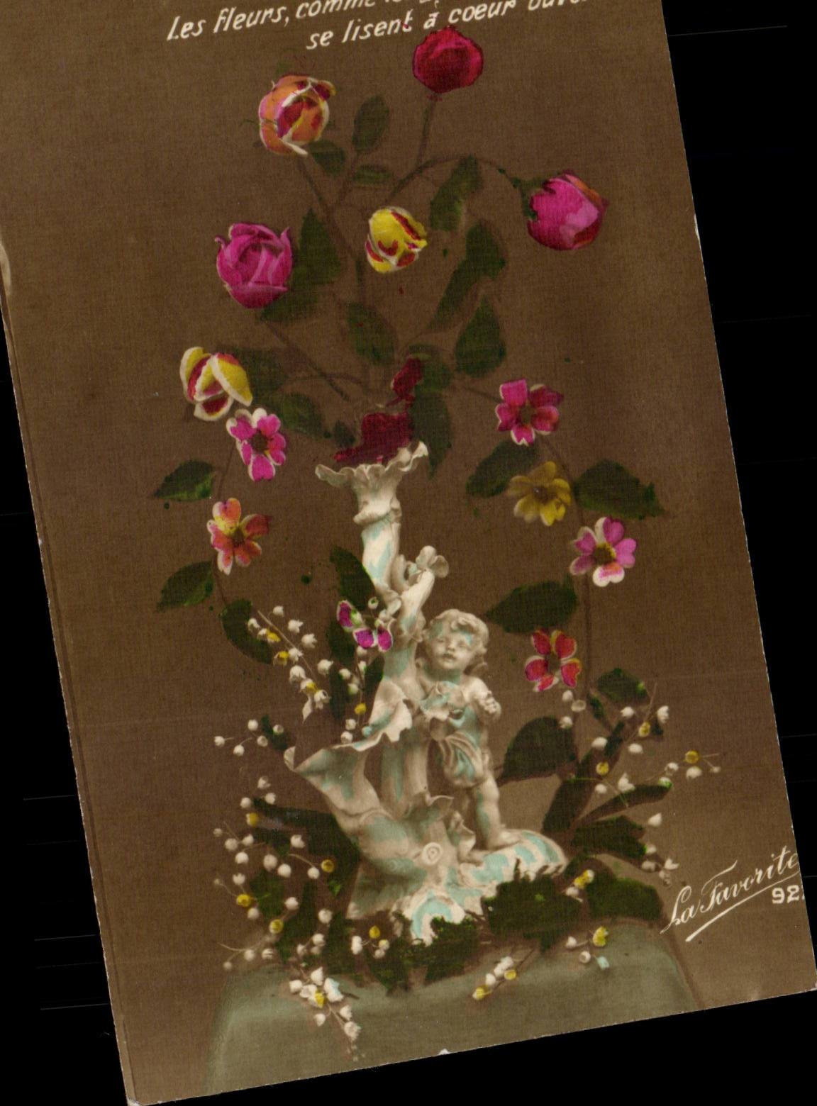 CPA Fantaisie Fleurs
