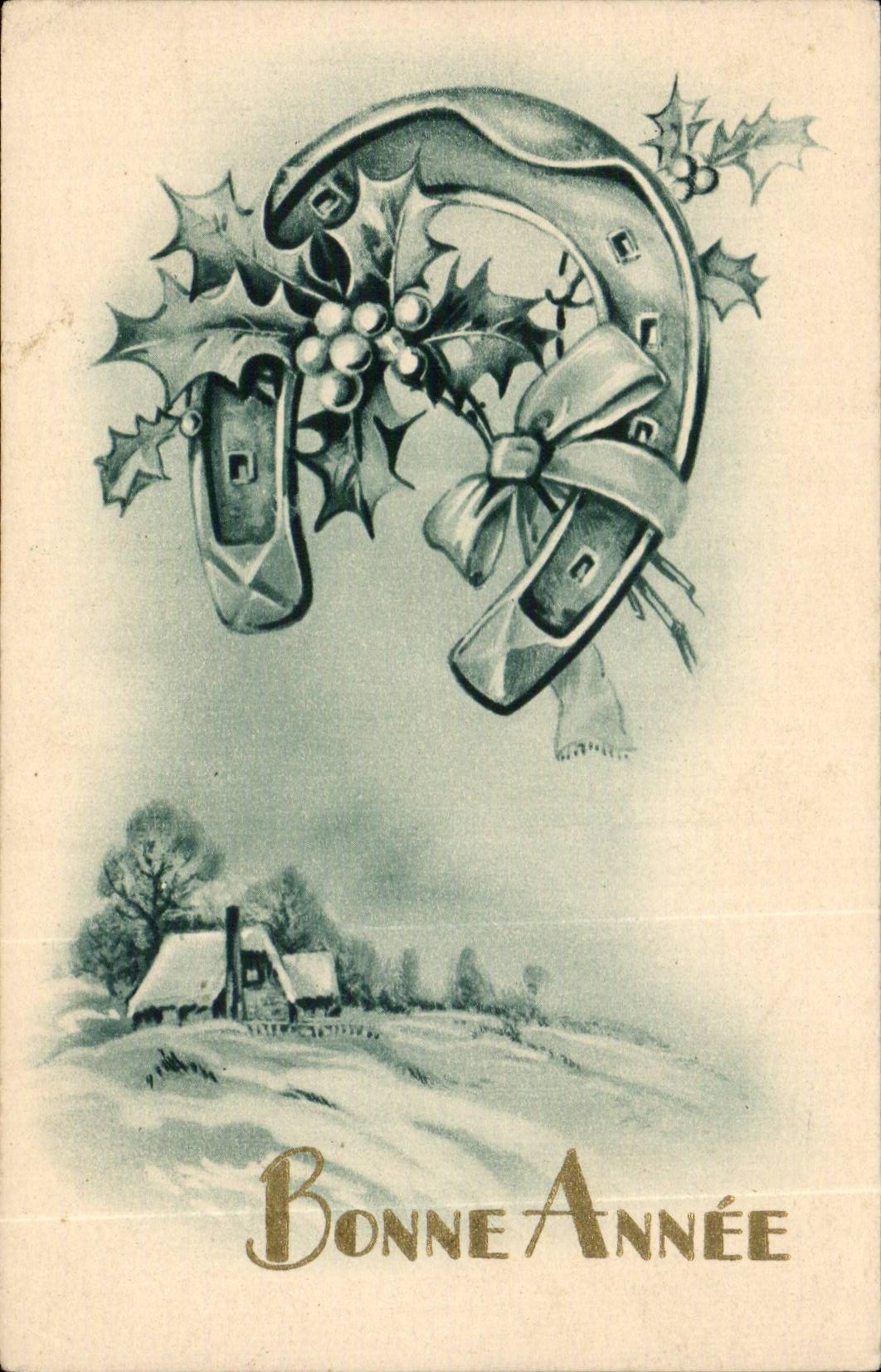 CPA Fantaisie Bonne annee