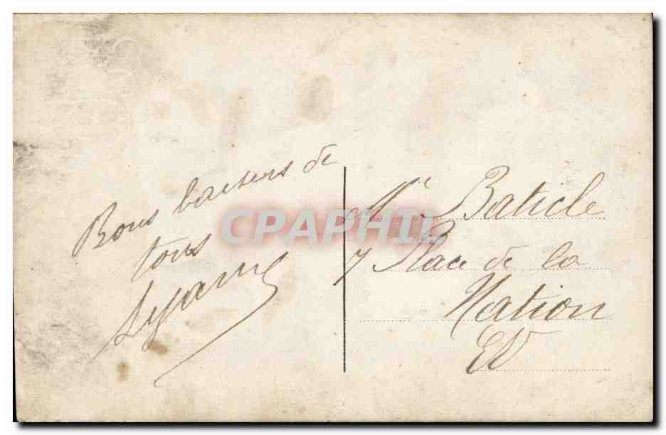 CPA Fantaisie Femme 1er avril — Verso