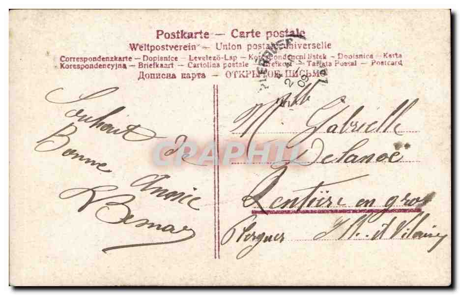 CPA Fantaisie Femme prix de beaute — Verso