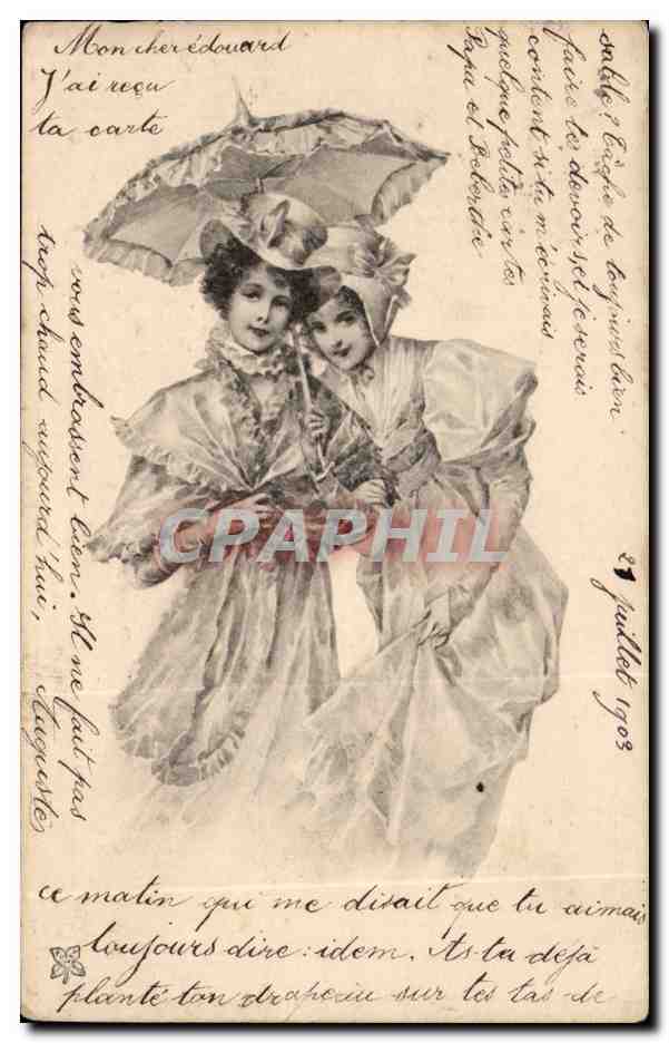 CPA Fantaisie Femmes elegantes