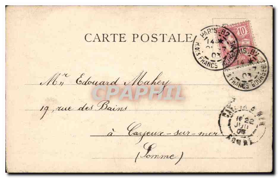 CPA Fantaisie Femmes elegantes — Rückseite