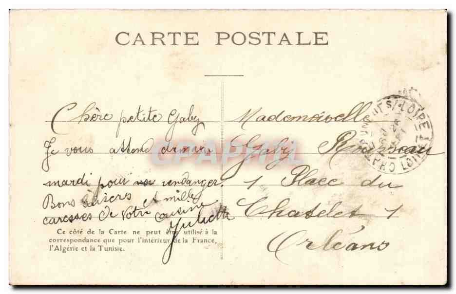 CPA Fantaisie Enfants Petit frere — Rückseite