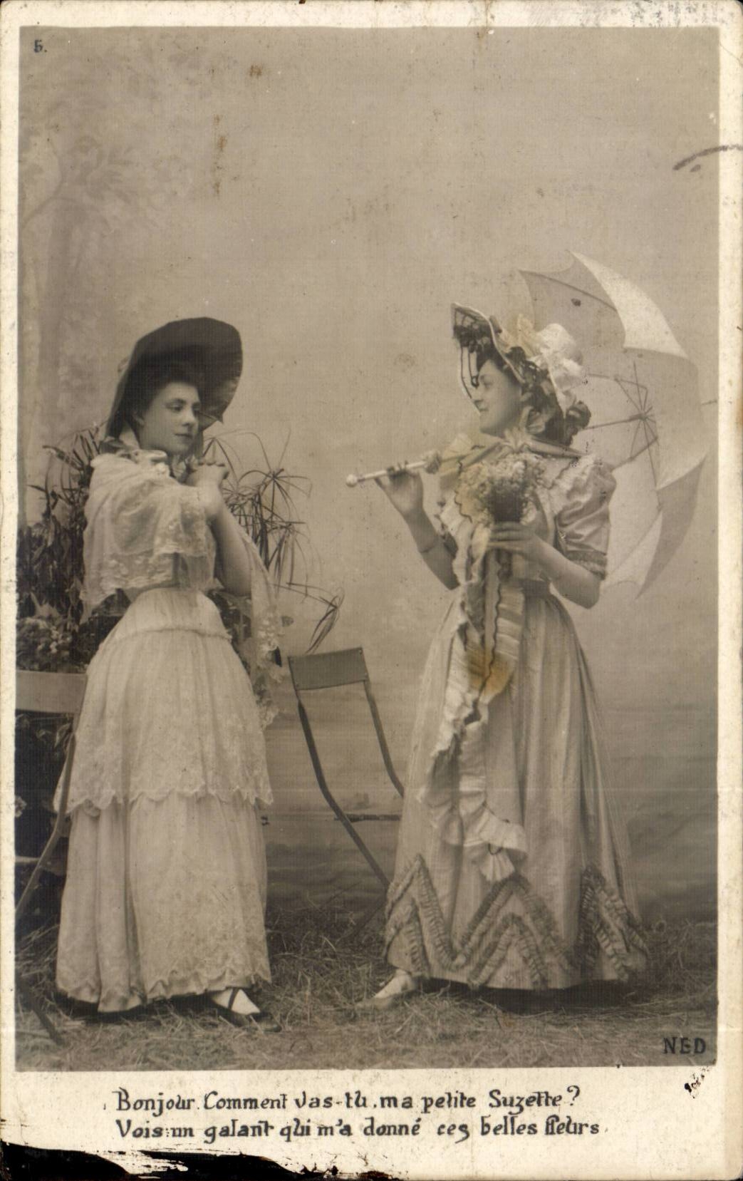 CPA Fantaisie Femme