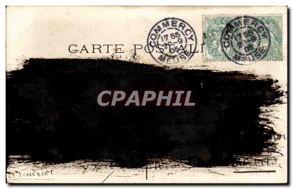 CPA Fantaisie Femme — Verso
