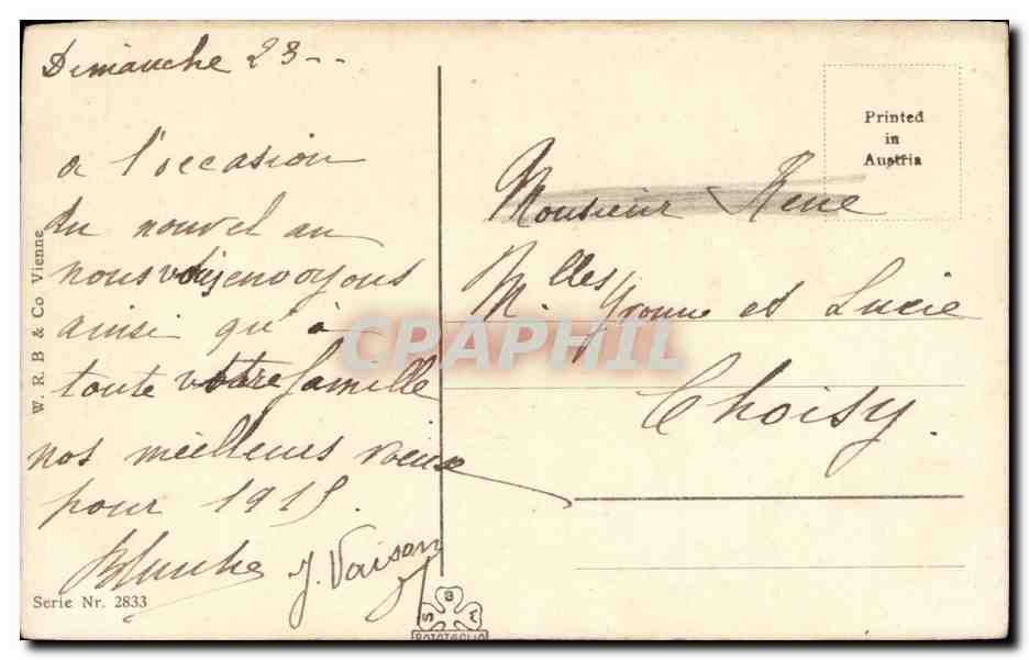 CPA Fantaisie Enfants — Verso