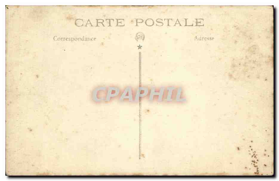 CPA CARTE PHOTO Fantaisie Troupe de theatre — Verso