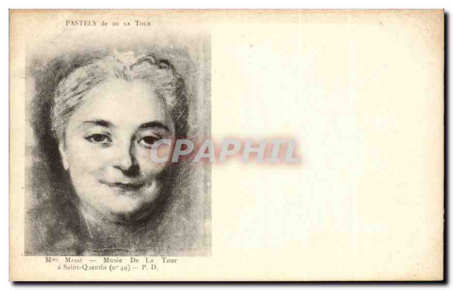CPA Pastels de la Tour Mme masse Musee de la Tour a Saint Quentin