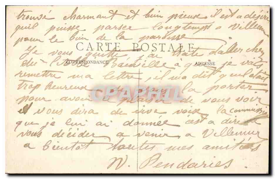 CPA Notre Dame des tranchees Militaria — Rückseite