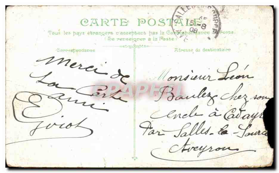 CPA Militaria La vie du marin Le lecon d'orientation — Rückseite