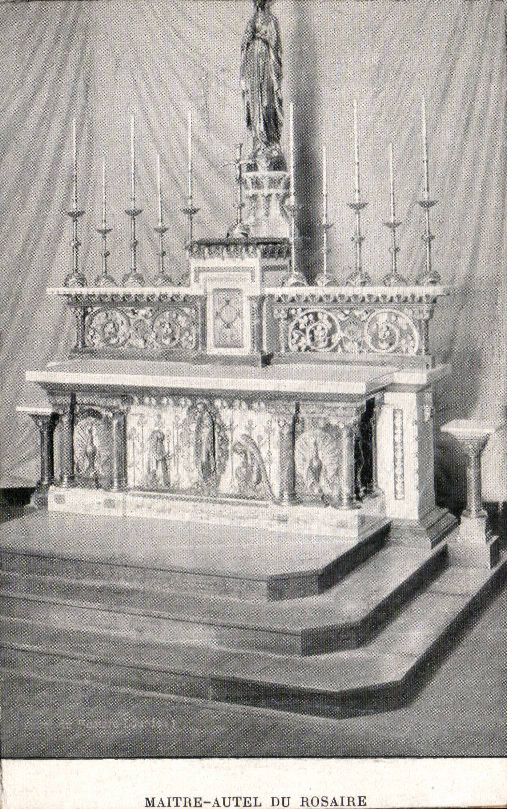 Autel du Rosaire — Maître-autel du Rosaire — Atelier de Rostaro-Londel