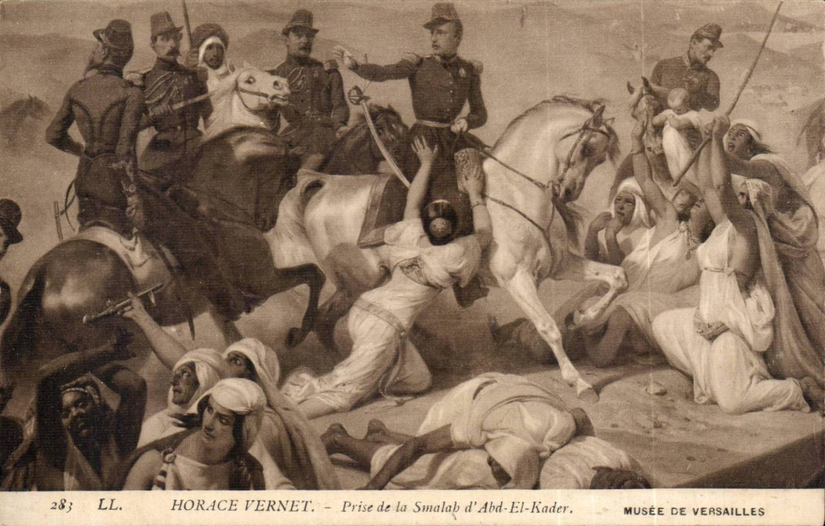 CPA Horace Vernet Prise de la Smalah d'Abd el Kader Musee de Versailles Militaria 
