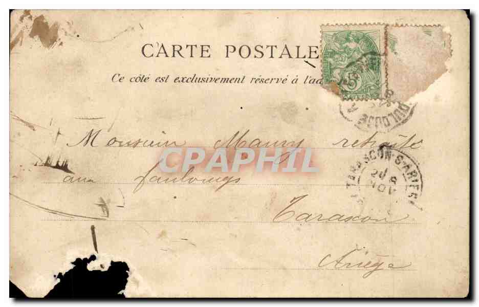 Montpellier — Cathédrale Saint-Pierre et Façade — Édition des Nouvelles Galeries, Montpellier — Verso