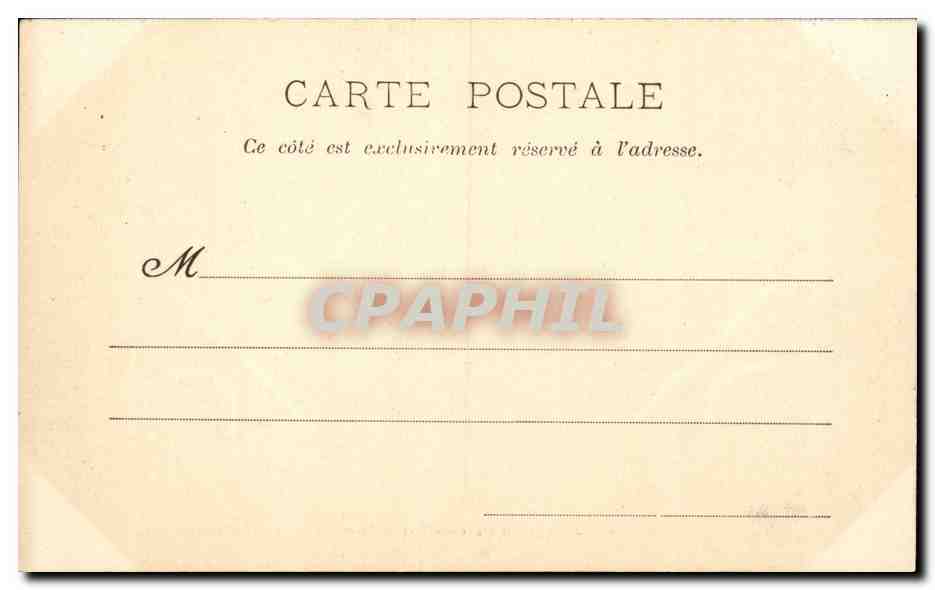 Paris CPA Place du Carrousel et le Ministere des Finances — Rückseite