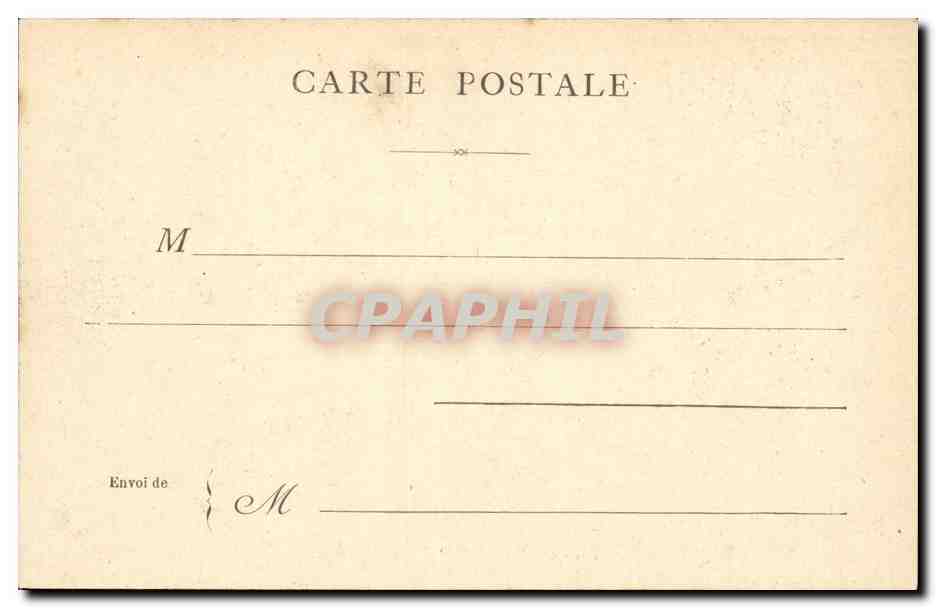 Paris CPA Jardin des Tuileries — Verso