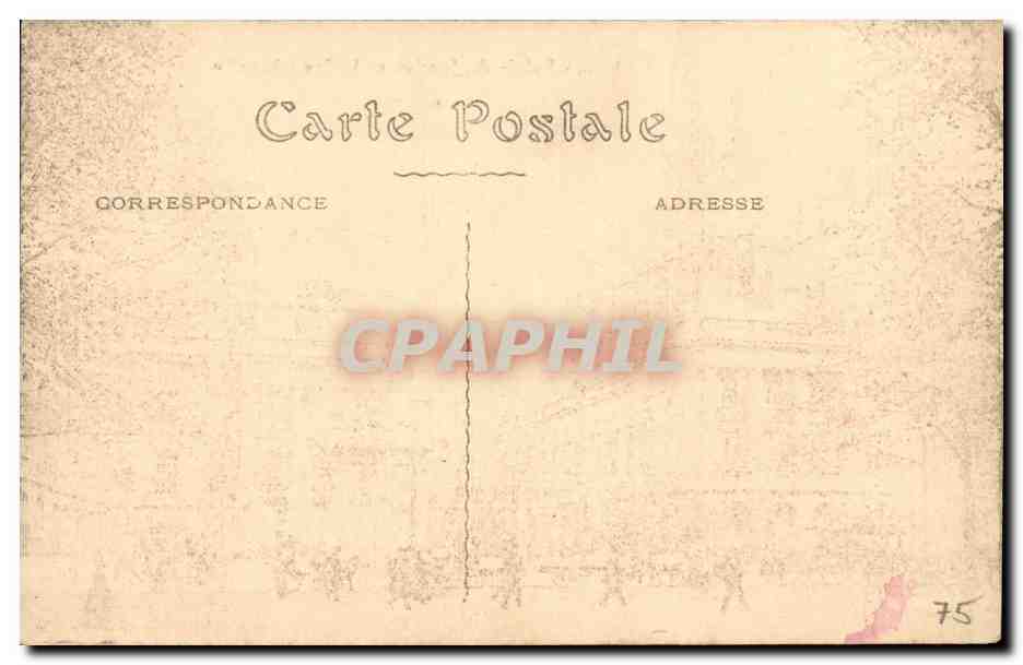 Paris CPA Palais de justice et la Sainte chapelle — Verso