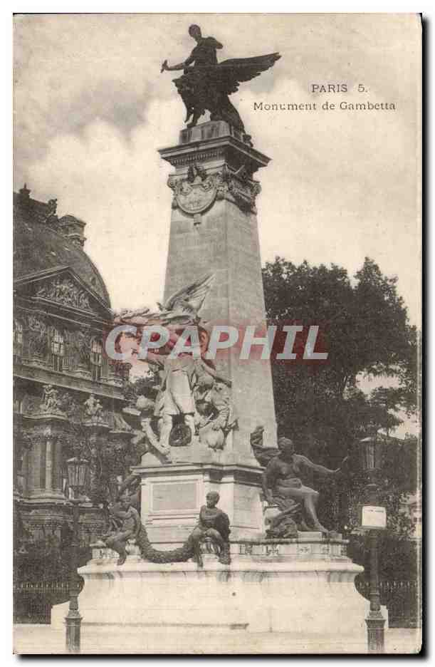 Paris CPA Monument de Gambetta