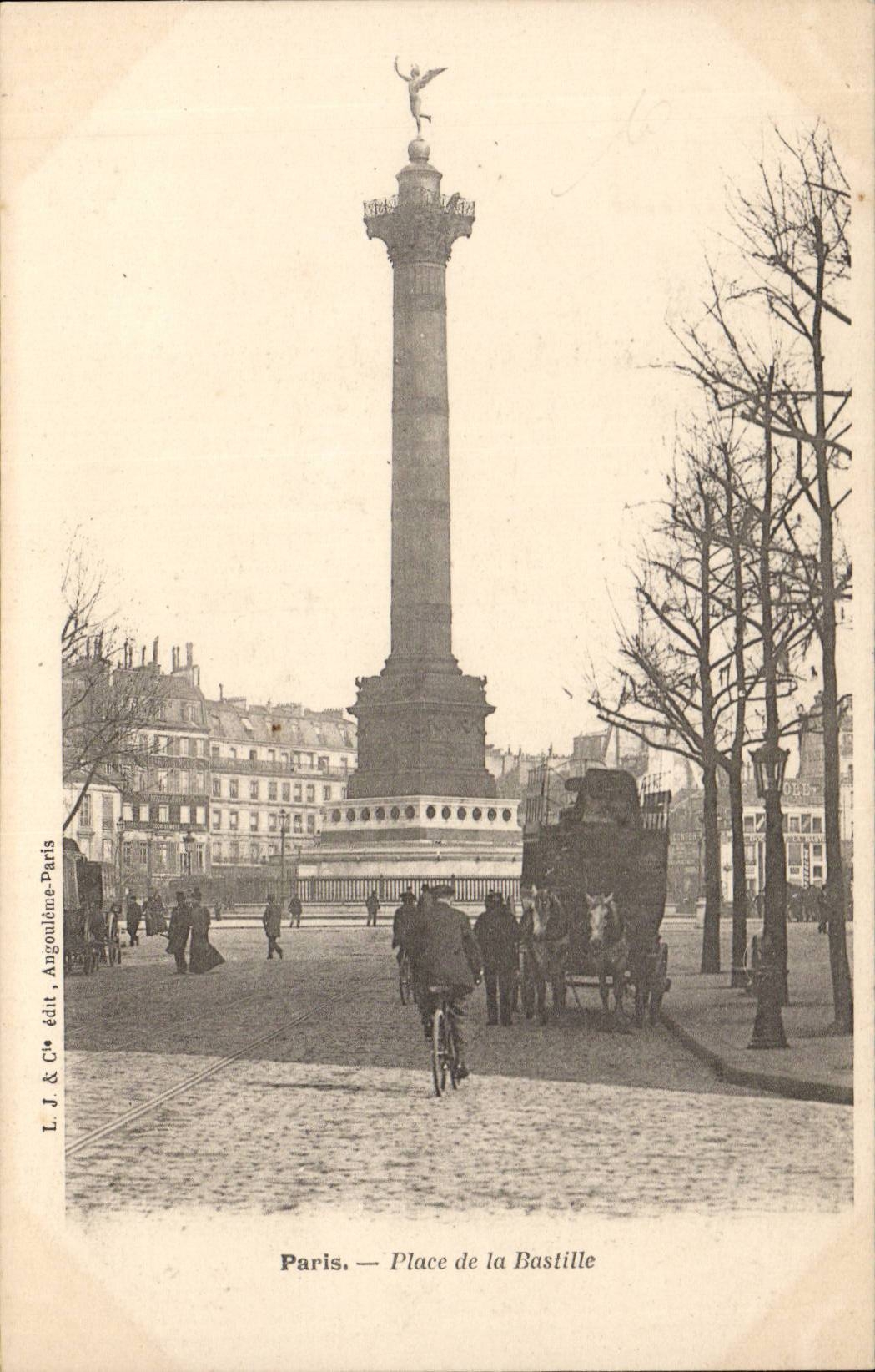 Paris CPA Place de la Bastille