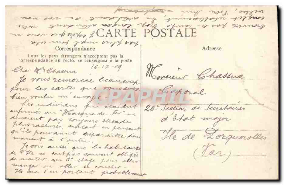 Paris CPA Petit Palais des Champs elysees — Verso