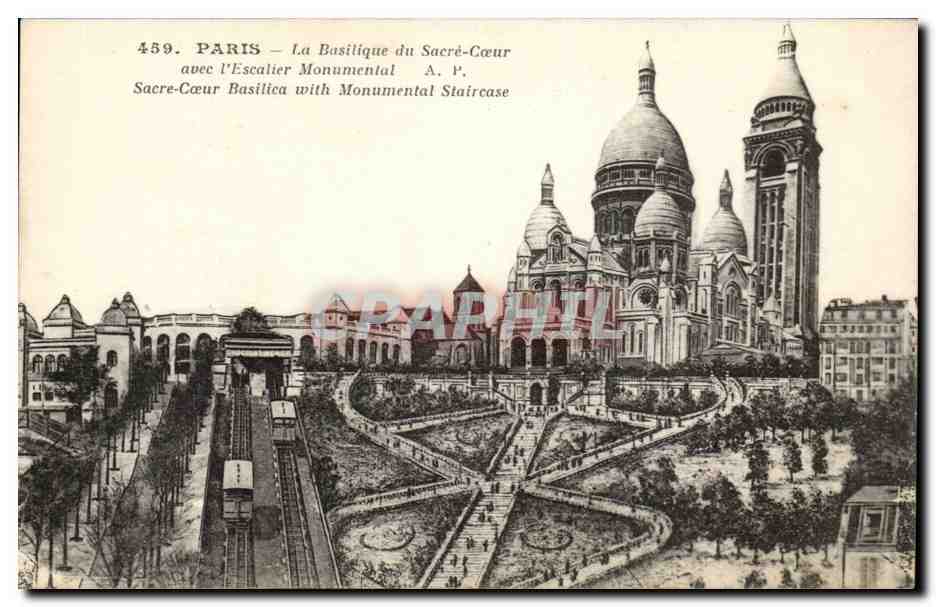 Paris CPA Basilique du Sacre Coeur Montmatre