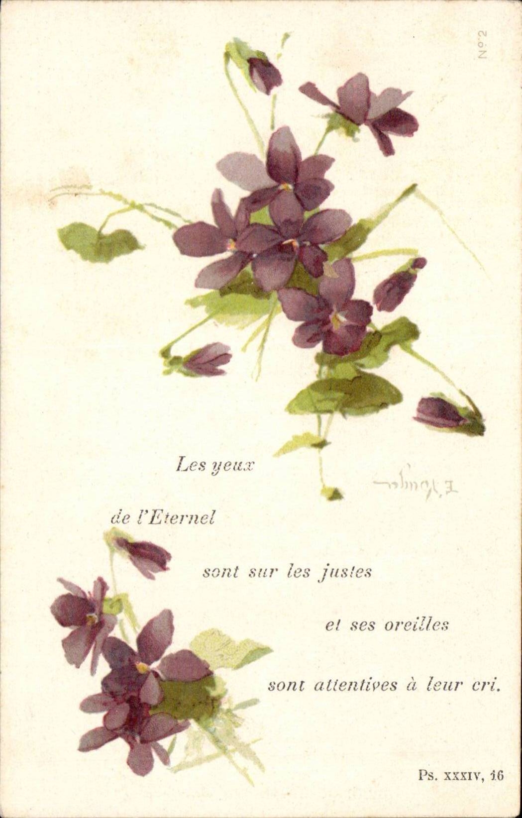 CPA Fantaisie Fleurs