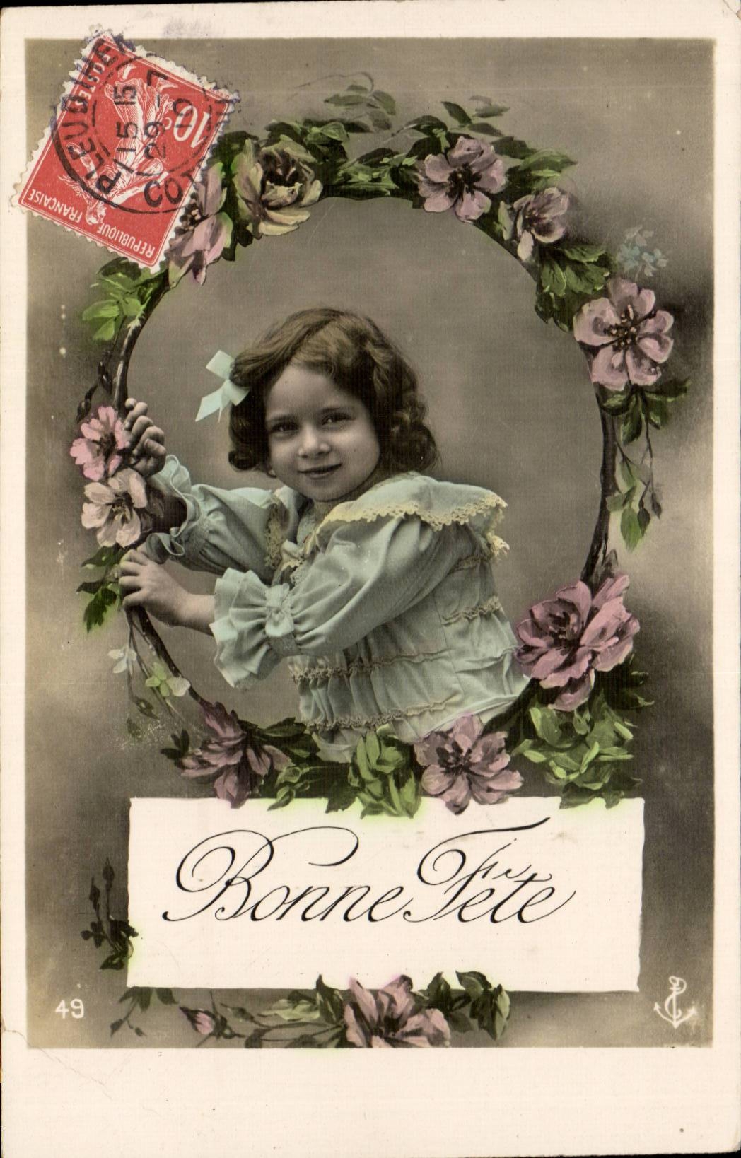 CPA Fantaisie Enfant Bonne fete