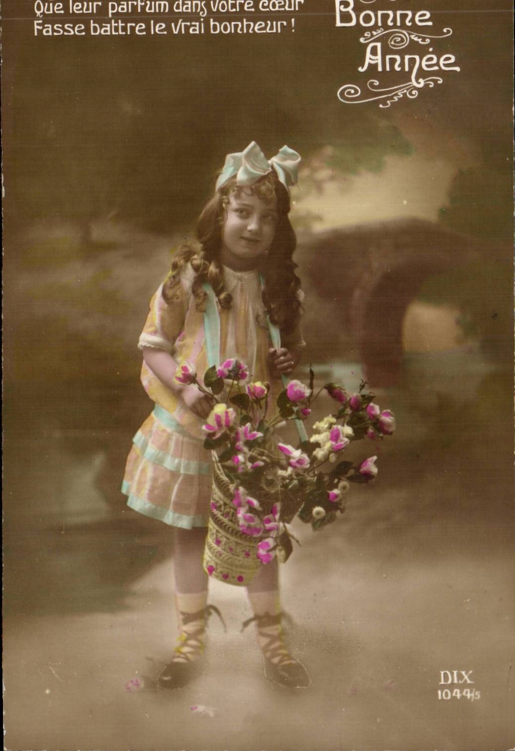CPA Fantaisie Enfant Bonne annee