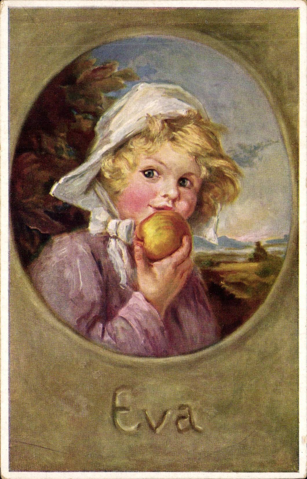 CPA Fantaisie Enfant Eva 