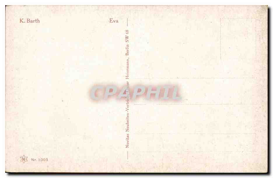 CPA Fantaisie Enfant Eva  — Rückseite