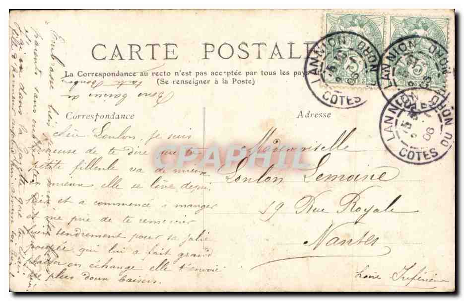 CPA Fantaisie Enfant  — Rückseite
